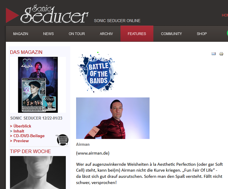 Sonic Seducer: Battle of the Bands